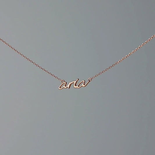 A-Customized name necklace